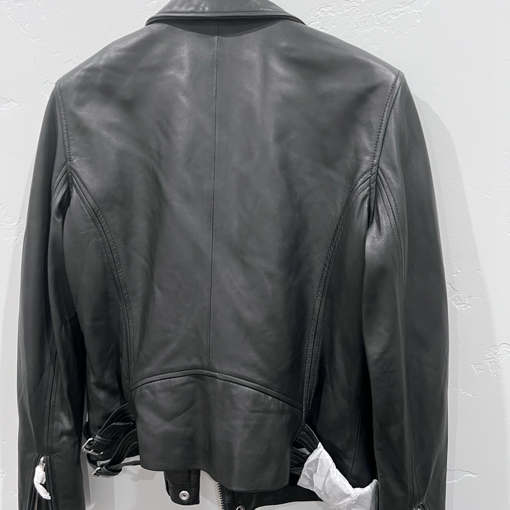 IRO Ashville Black Leather Jacket - Size 44/12. NWT Perfect condition - Picture 2 of 3